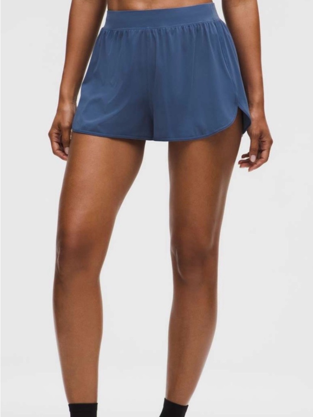 Lululemon Sleek High-Rise Short 2" in Blue Twill - Size XXS (Size 2) NWT - Picture 3 of 8